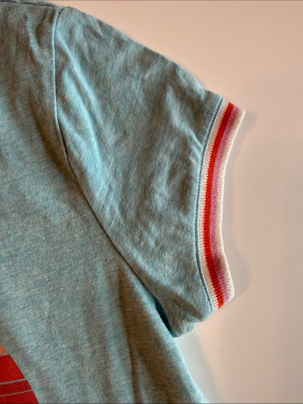 Matilda Jane (435) Light Blue Free Spirit Graphic Ringer Tee Sz 12 VGUC - Picture 5 of 10